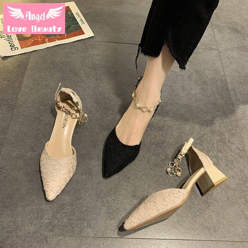 Giày Sandal Cao Gót Thời Trang Xuân Hè Phong Cách Mới 2022 Cho Nữ