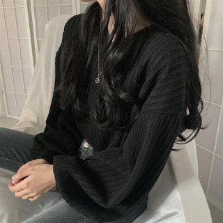 Áo len mỏng áo tay bồng cổ tim 3 màu siêu xinh b