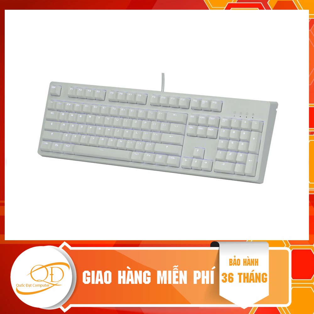 Bàn Phím Cơ Ajazz AK535 Cherry White Blue Switch Chính Hãng