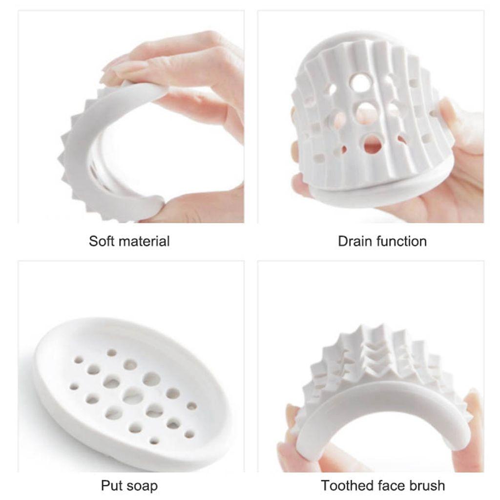 Khay Đựng Xà Phòng Mềm Mại Chống Trượt Sáng Tạo