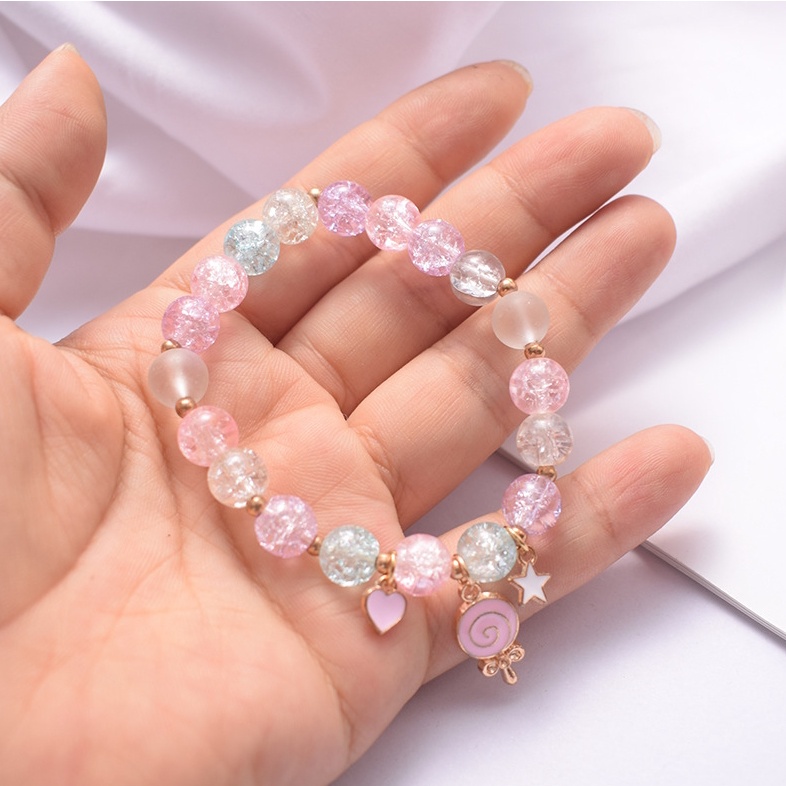 Vòng đeo tay hạt thủy tinh - Hiện đại  xinh xắn nhiều kiểu cho nữ.