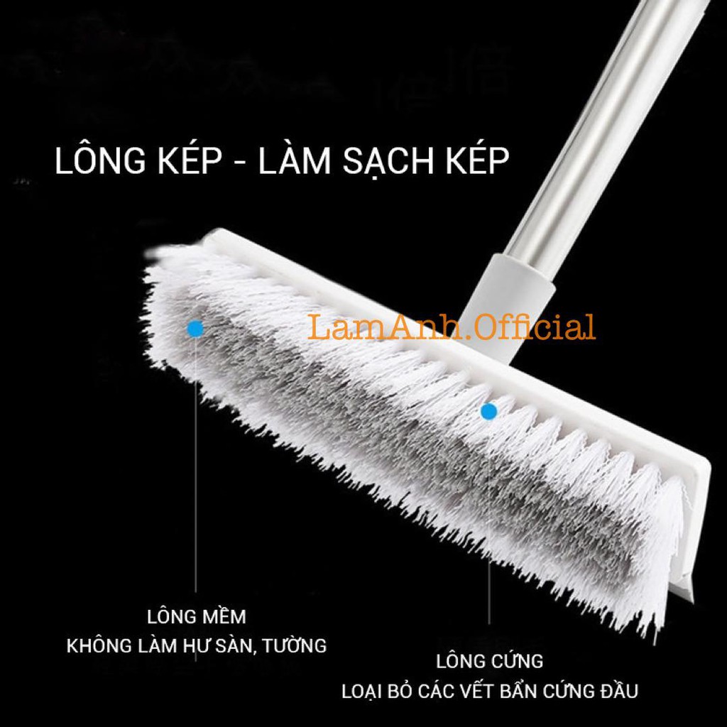 Chổi cước cọ nhà tắm, chà cọ sàn, Gạt kính 2in1 đa năng