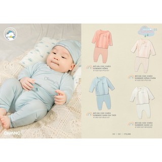 CHAANG Bộ Sơ Sinh Dành Cho Bé Chất Liệu Cotton Cực Mát