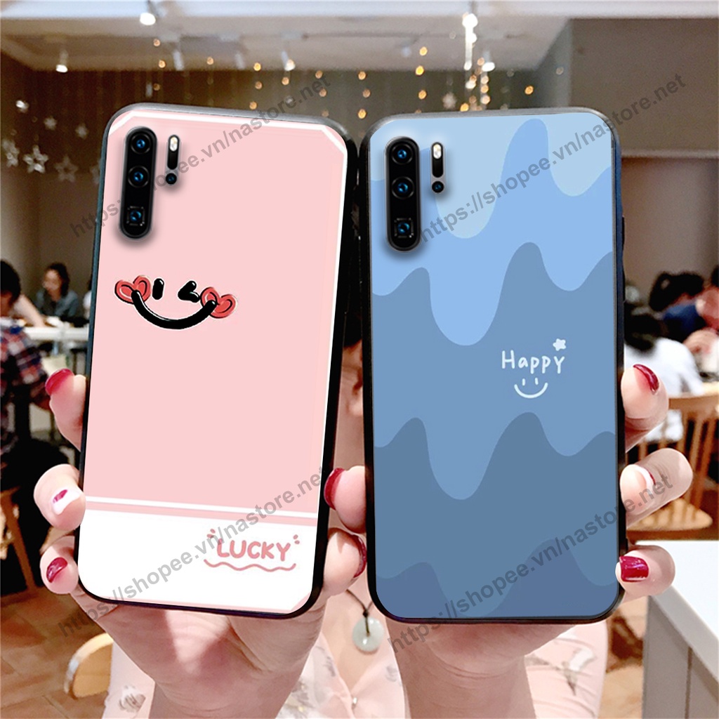 Ốp lưng Huawei P30 / P30 Pro mặt cười, họa tiết caro đơn giản đẹp cute