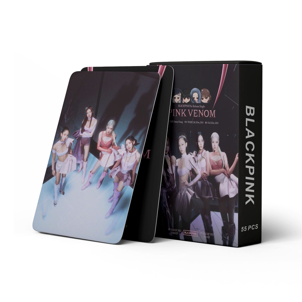 Hộp 55 Tấm Thẻ Ảnh Lomo Nhóm Nhạc BlackPink VENOM