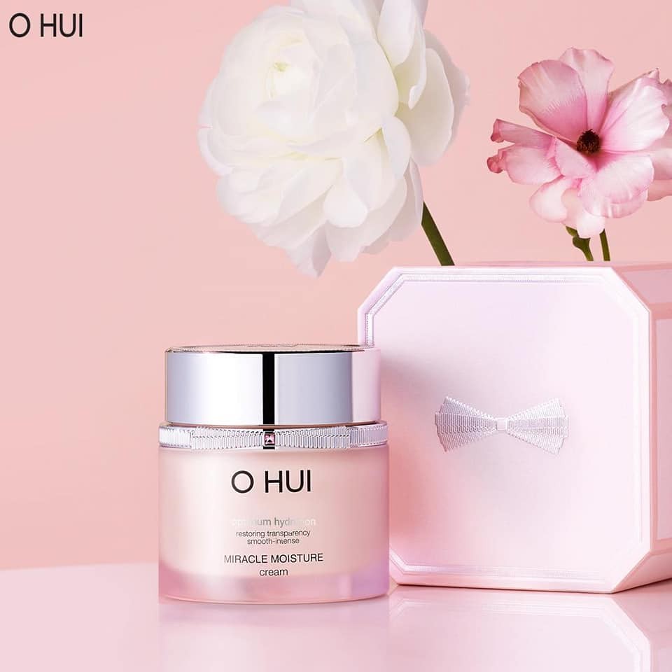 Gói kem Ohui hồng dưỡng ẩm chuyên sâu, làm da trắng hồng và chống lão hóa OHUI Miracle Moisture Cream 1ml