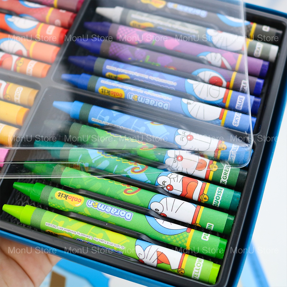 Bút sáp màu hộp 24 cây DORAEMON DOREMON dễ thương cute không độc hại MON0338 TooYoo