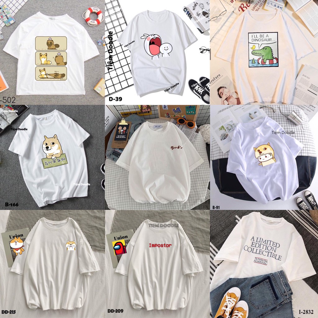 [Siêu Sale ] Áo Thun Nam Nữ Tay Lỡ Unisex Phông Trơn Oversize Form Rộng Basic Tee MẪU NGẪU NHIÊN