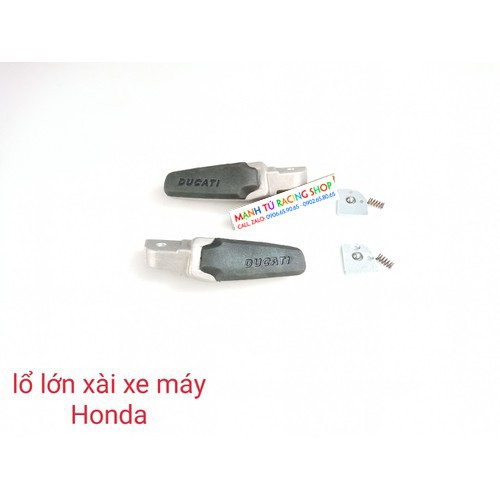 gác chân ducati gắn xe wave và các dòng xe máy honda lổ ty lớn