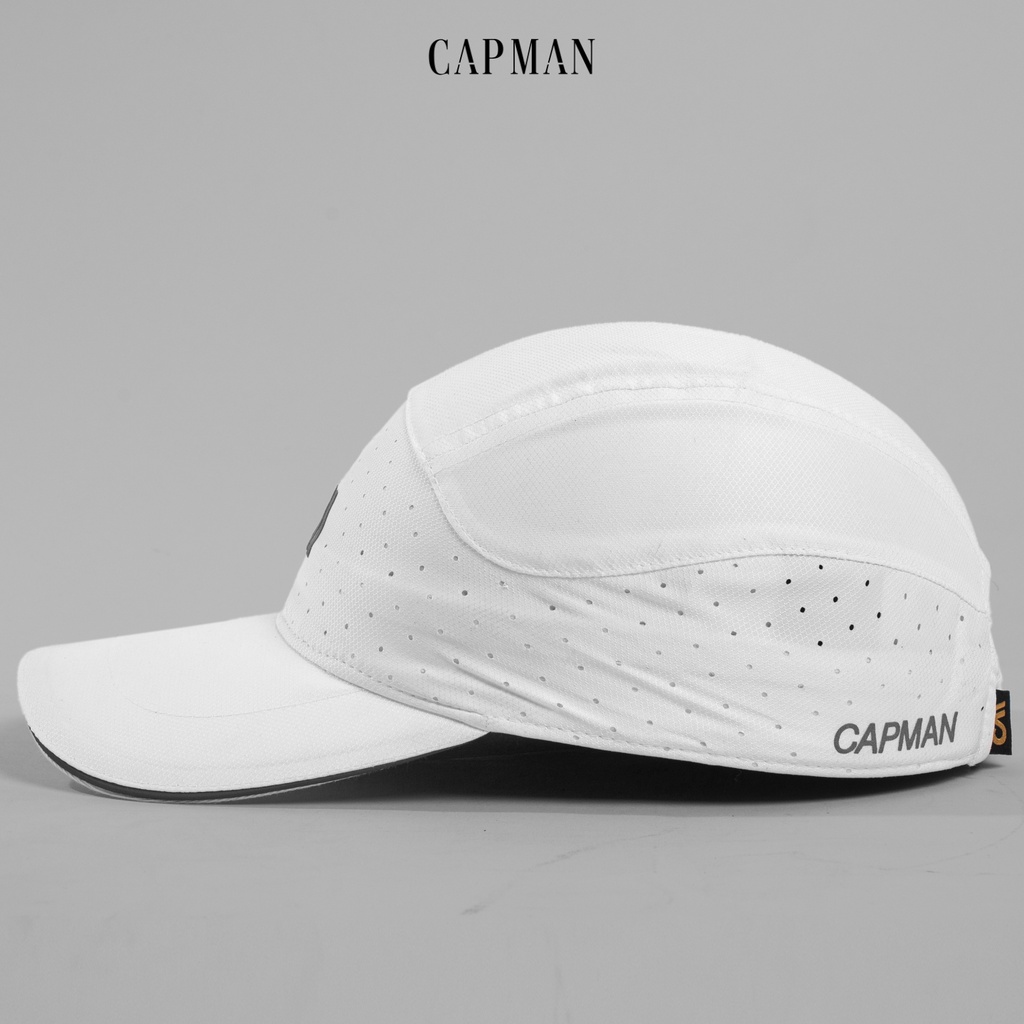 Mũ lưỡi trai chính hãng CAPMAN dáng thể thao ôm đầu vải thun mè CM48