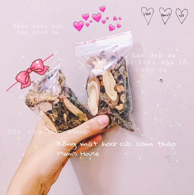 XÔNG MẶT HOA CÚC CAM THẢO