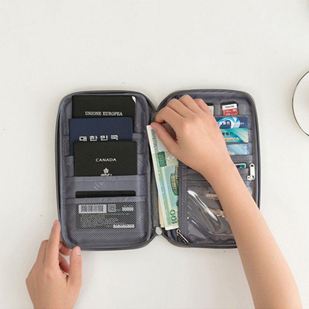 BORAG Passport Document Holder Travel Pouch Oxford Organizer Bag