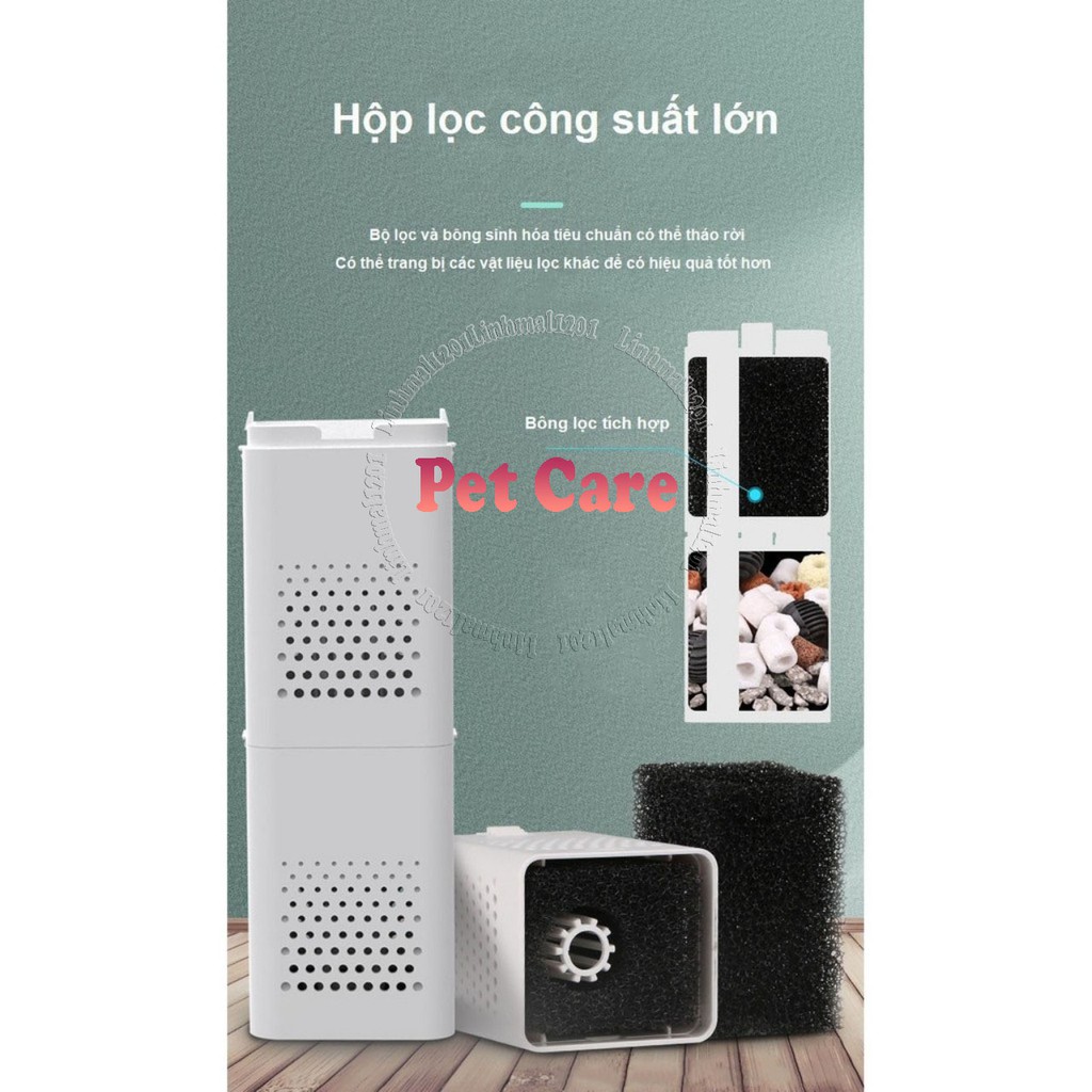 Máy lọc nước bơm oxy bể cá XQP nội địa cao cấp