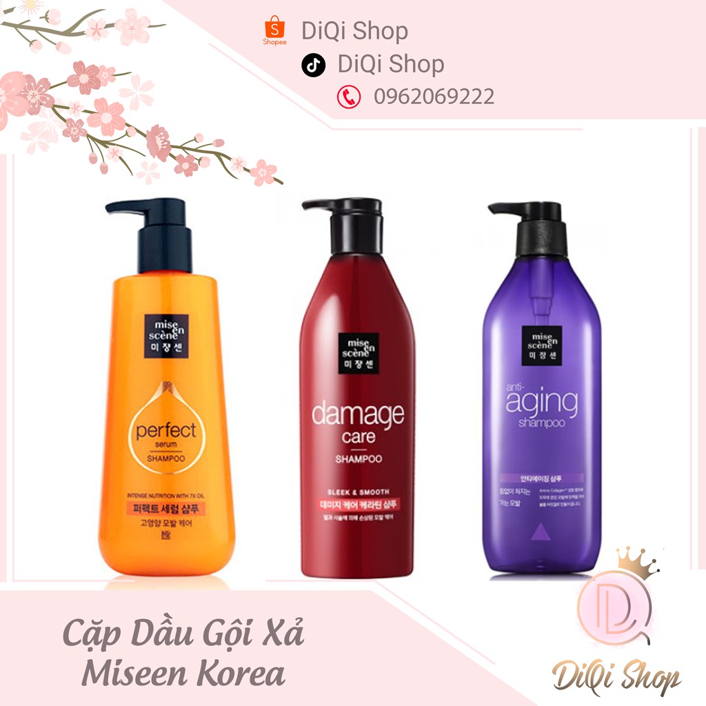 Cặp Dầu Gội Xả Misen Hàn Quốc Tại Diqi Shop