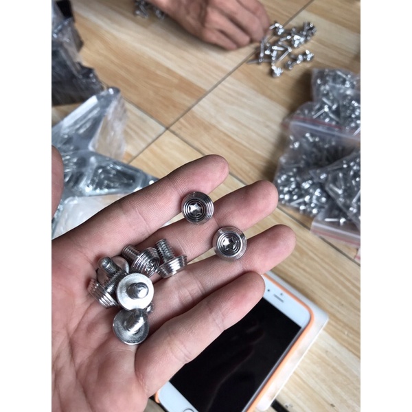 Ốc 6ly10 6ly15 6ly20 inox salaya mẫu dù mới