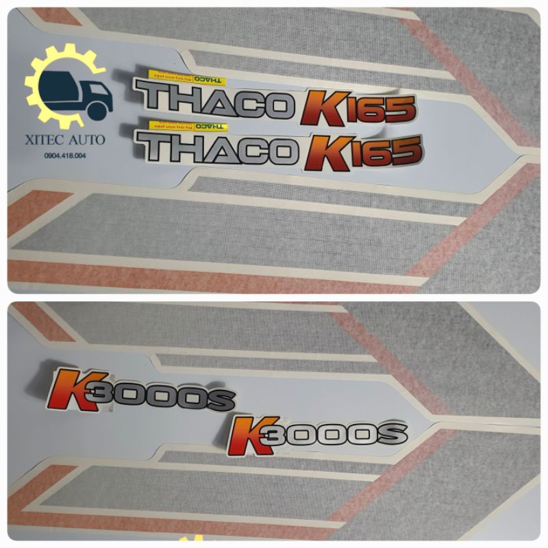 Tem cửa, tem chữ Xe Tải KiA K165/K3000