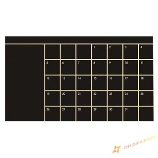This Month Calendar Chalkboard Removable Planner Wall Stickers Home Decor