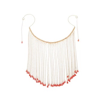 (Có sẵn)Khăn che mặt kim loại cổ trang