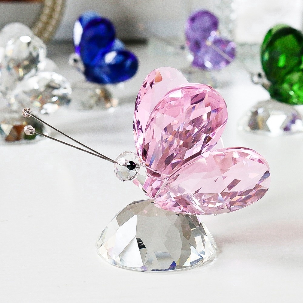 Đồ trang trí Bướm Bằng Kính Thủy Tinh Trang Trí Tiểu Cảnh/Sân Vườn