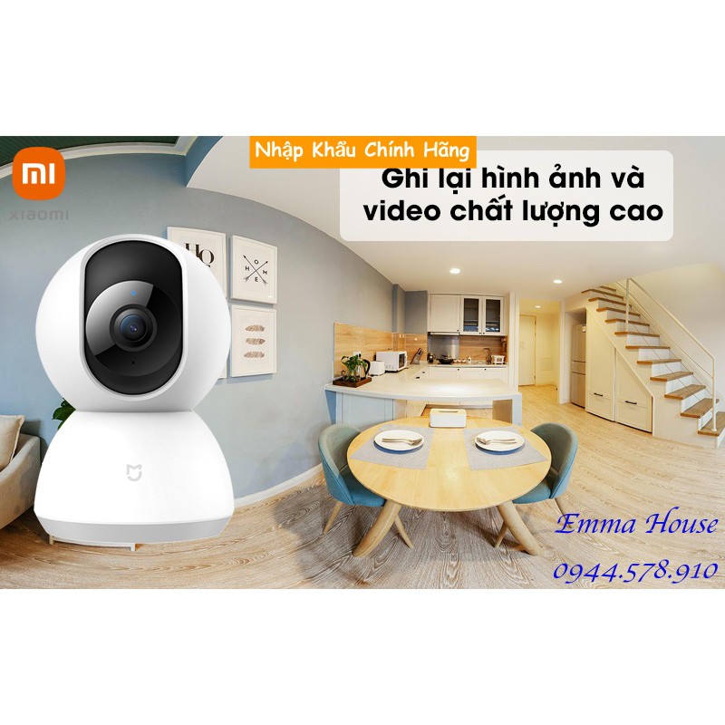 [Mã Hoàn Xu 50k] Bản Quốc Tế - Camera Xiaomi Mijia PTZ 1080p xoay 360° 2020 - Hàng Chính Hãng, BH 03 Tháng - Full box