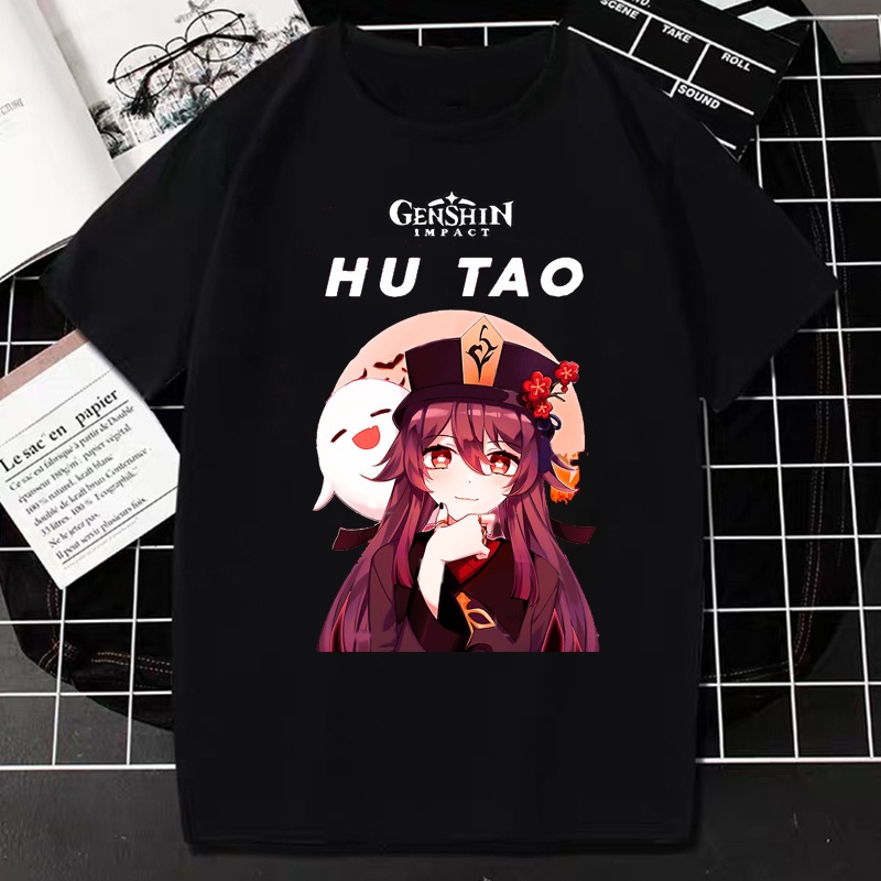 Áo thun in hình Game Genshin Impact Hutao độc đẹp 💥