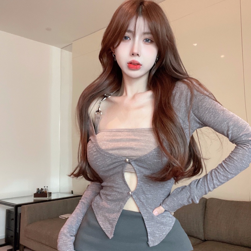 Set Áo Hai Dây + Áo Khoác Cardigan Thời Trang Nữ