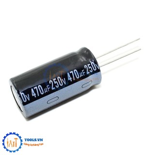 Tụ hóa 250v, tụ phân cực 10uf, 220uf, 470uf