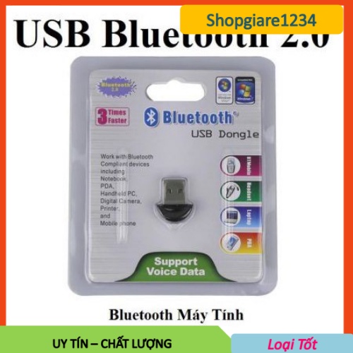 Usb Bluetooth 2.0 mini nhỏ gọn. Thu phát Bluetooth cho máy tính, laptop