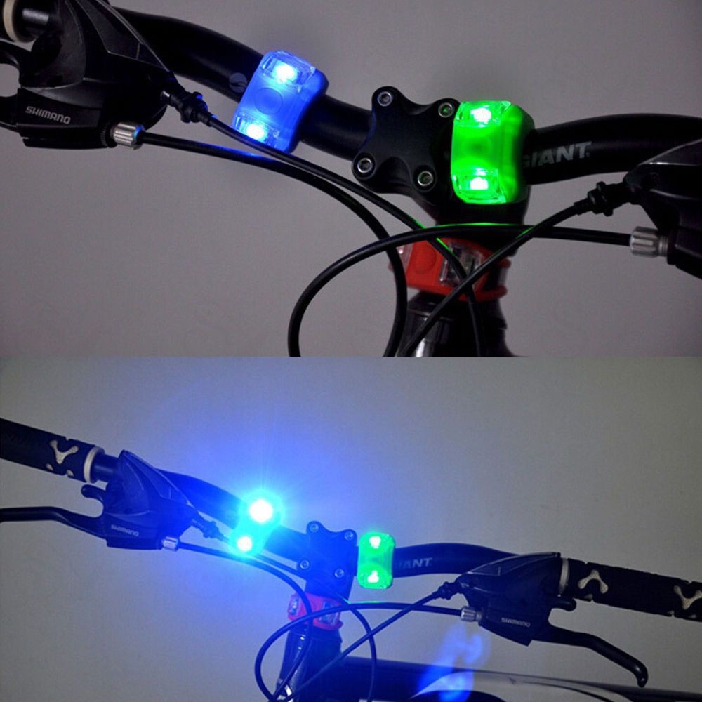 Đèn LED tín hiệu gắn phía sau đuôi xe đạp chuyên dụng tiện lợi