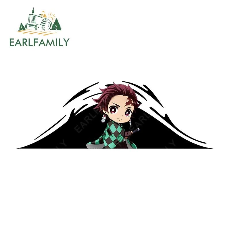 Đề Can 13Cmx4.4Cm Hình nezuko demon slayer Dán Trang Trí Xe Hơi