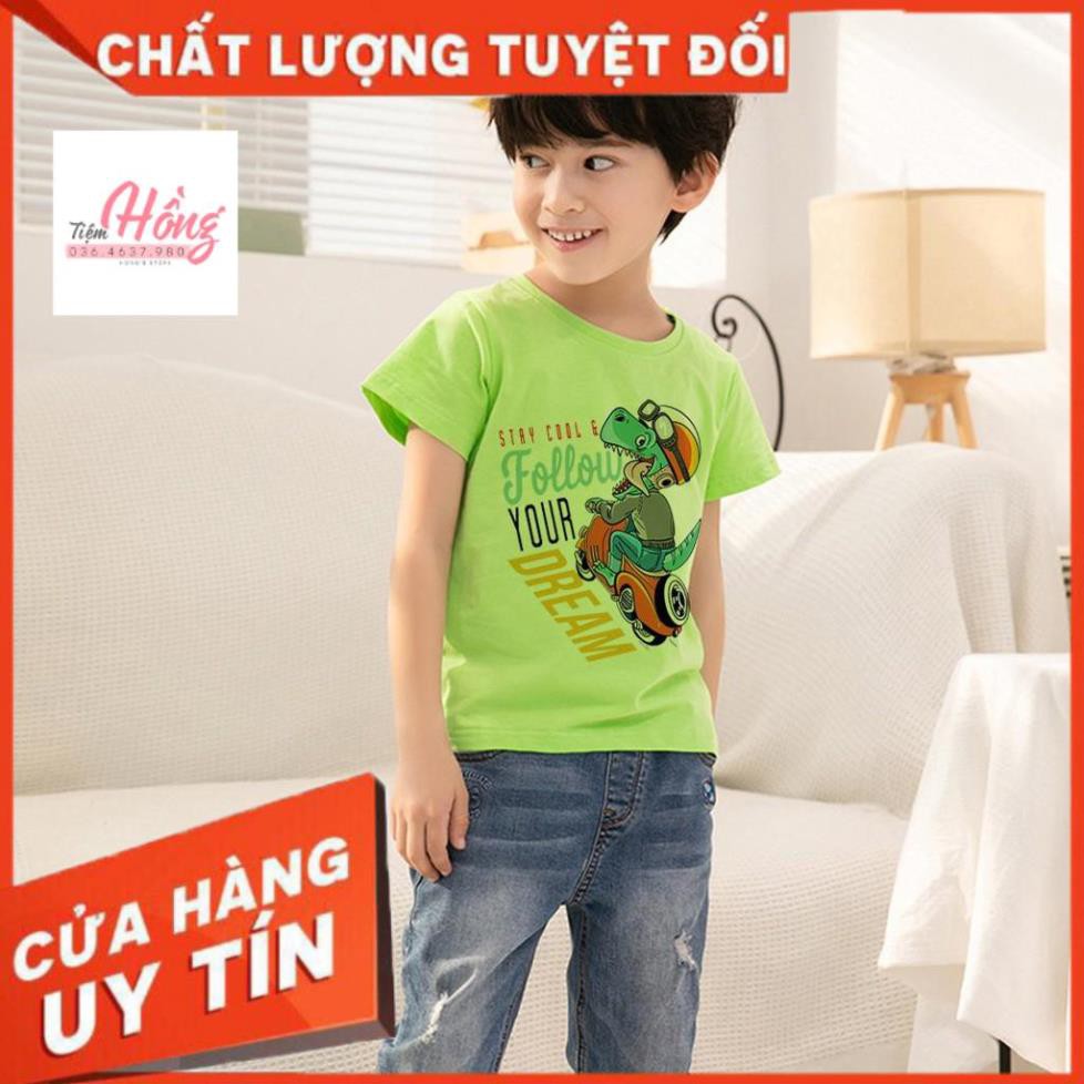 Áo thun trẻ em in cá sấu Follow , áo thun trẻ em họa tiết nhiều màu- ATE19