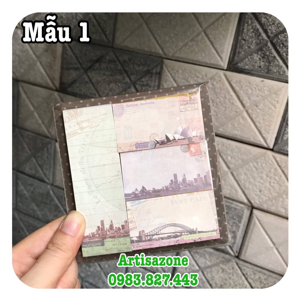 Giấy note Châu Âu Memo - 01 tập