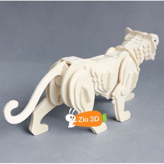 Đồ Chơi Lắp Ráp Gỗ 3D Mô Hình Con Hổ