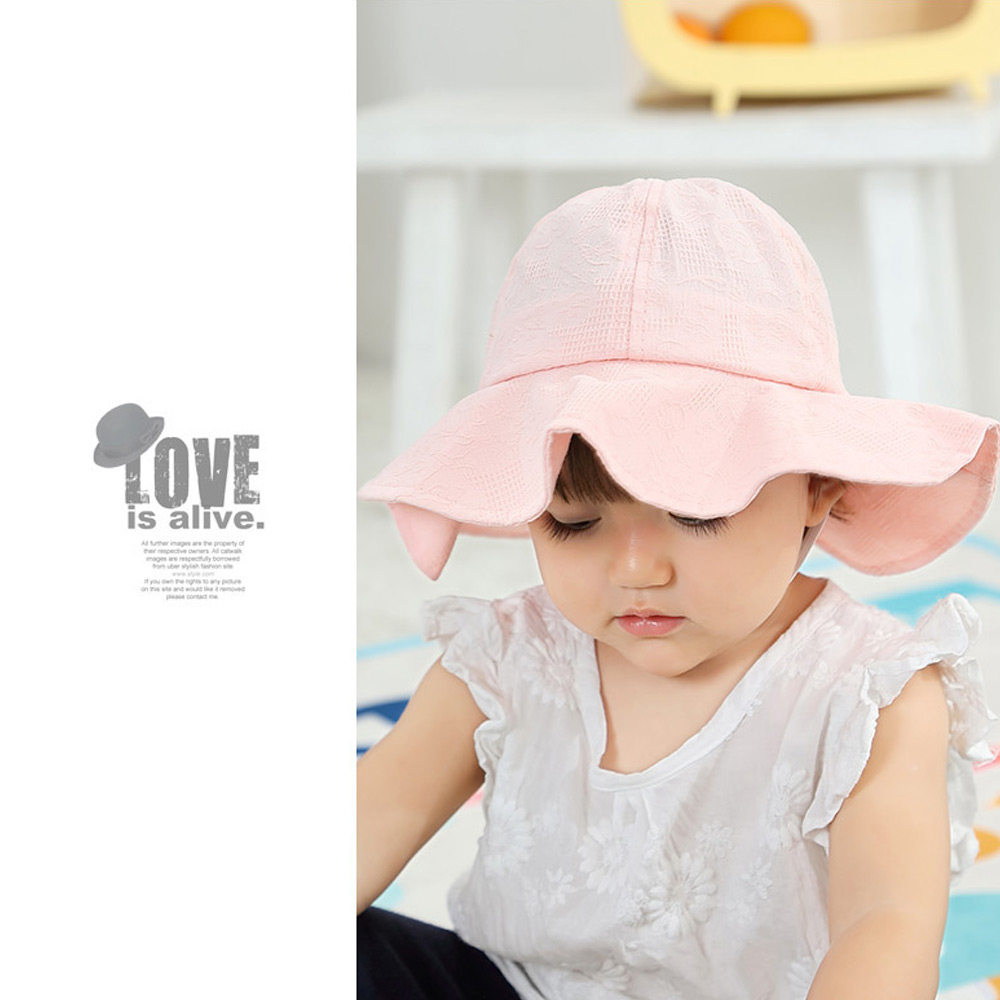 Nón Tai Bèo Vải Cotton Chống Tia Uv Đính Nơ Nhiều Màu Có Thể Gấp Gọn Cho Bé Gái