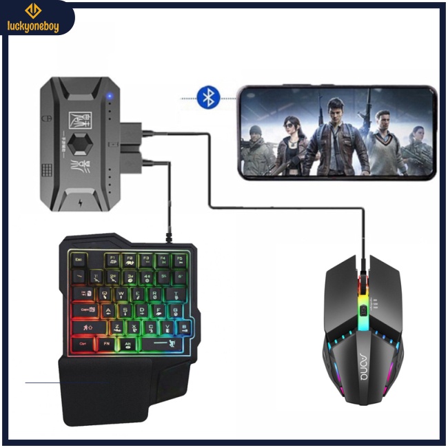 Bộ Chuyển Đổi Bàn Phím Và Chuột M1pro Kết Nối Bluetooth 5.0 Dùng Để Chơi Game Pubg Mobile