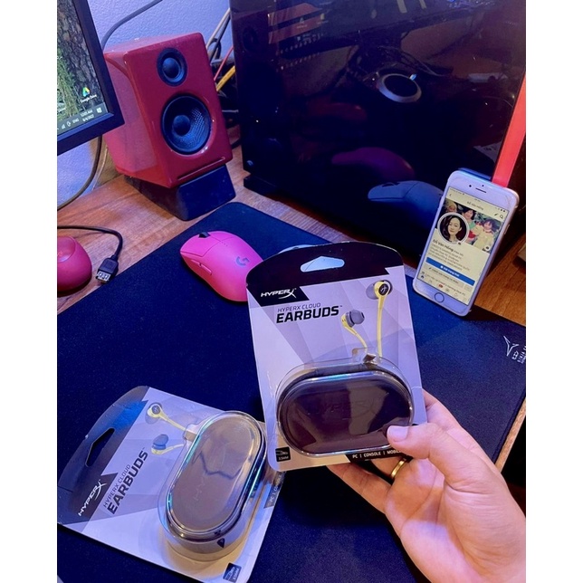 Tai nghe Kingston HyperX Cloud Earbuds Tai nghe chuyên game PUBG, COD, FREE FIRE, Valorant, Crossfire