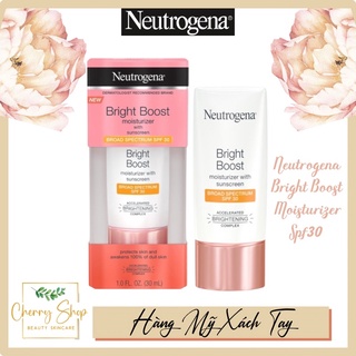 [Hàng USA] Kem chống nắng dưỡng ẩm Neutrogena Bright Boost Moisturizer with SPF 30 (30ml)