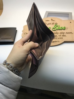Ví nam da bò siêu chất full box