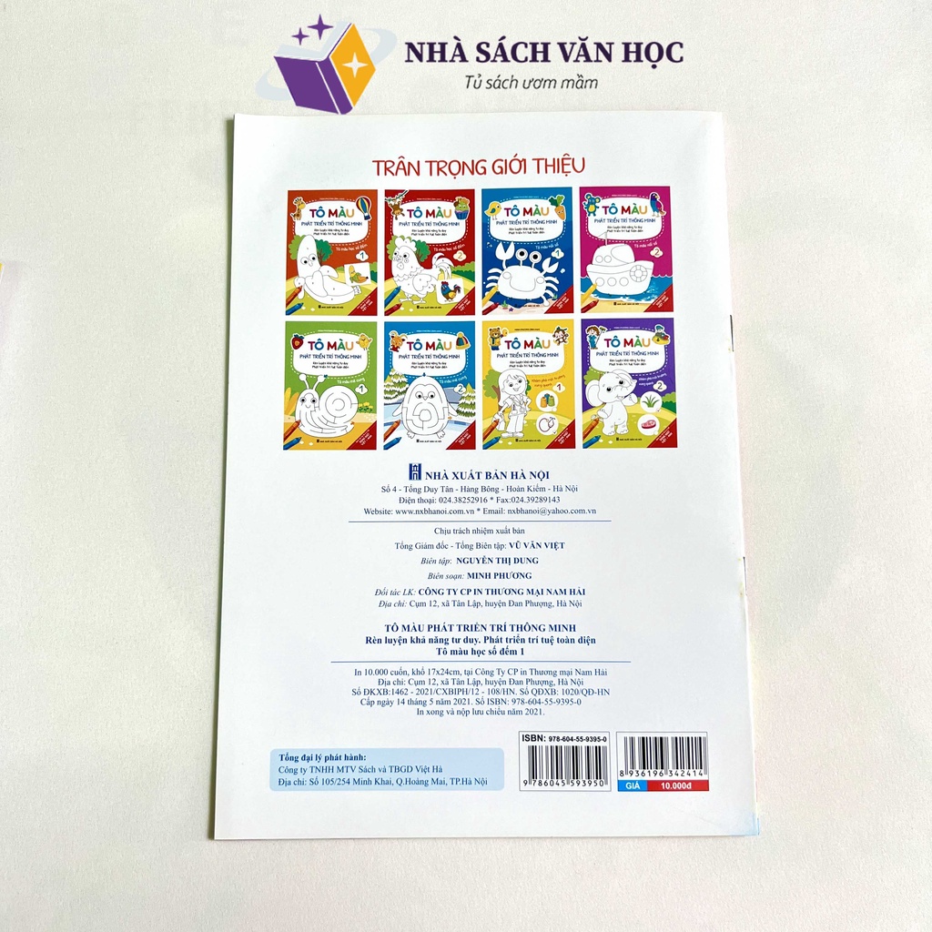 Sách - Tô Màu Phát Triển Trí Thông Minh Cho Bé Từ 2 - 6 Tuổi - 8 Quyển Tô Màu Song Ngữ Anh Việt