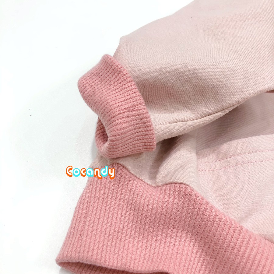 [Cocandy Official Store] Áo Hoodie Nỉ Da Cá Form Rộng Cho Bé Từ 7kg Đến 23kg