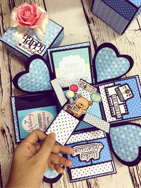 Hộp quà sinh nhật, hộp đựng ảnh. (Free in ảnh) | BigBuy360 - bigbuy360.vn