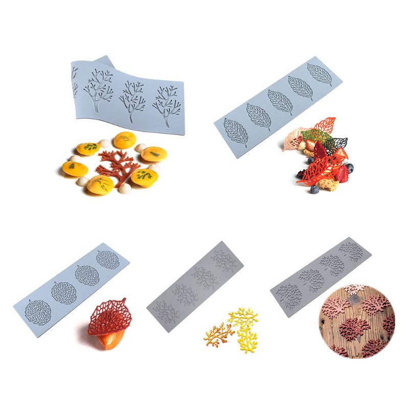 Khuôn Làm Bánh Kẹo Hình Chiếc Lá/Sô Cô La/Bơ/Khủ Công Bằng Nhựa Polymer/Xà Phòng