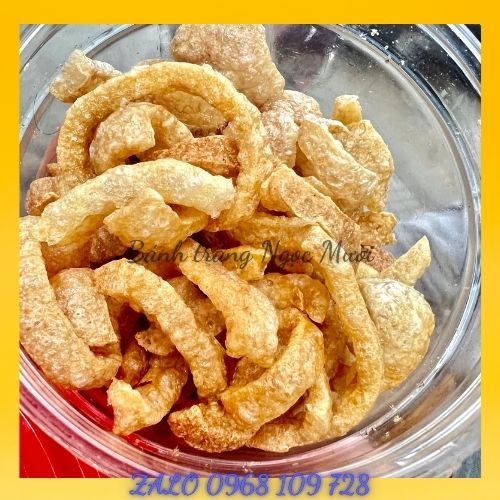 Da heo ăn vặt chiên giòn rụm nhà làm  - túi zip