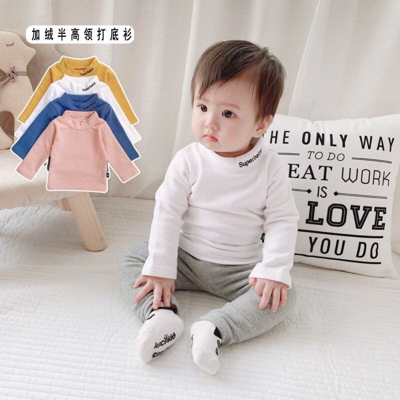 ÁO GIỮ NHIỆT 100% COTTON NỈ DÀY ẤM BẢNG MẢU MỚI CHO BÉ