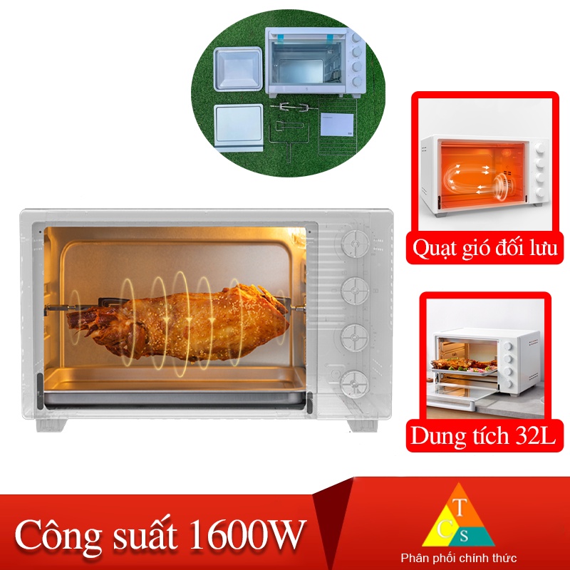 Lò nướng đối lưu 32L 1600W Xiaomi Mijia XDE1