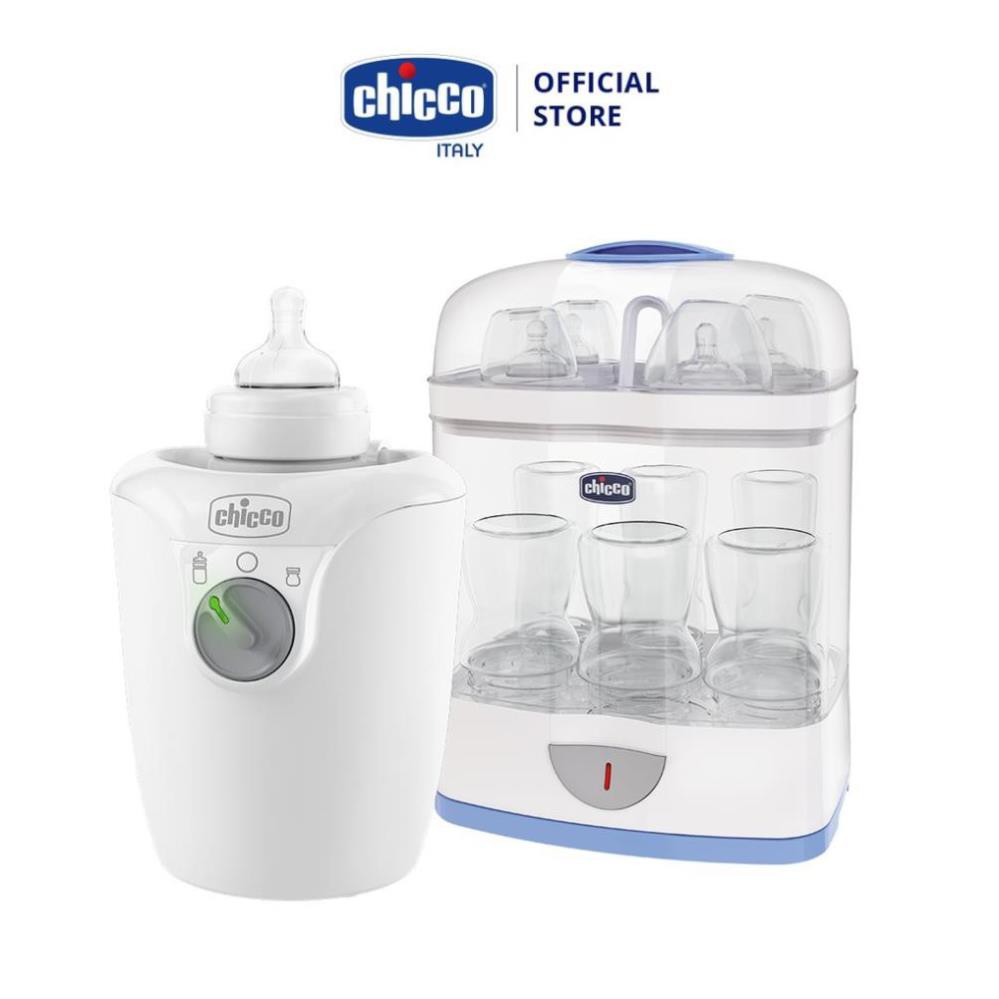 Combo Máy tiệt trùng 2in1 + Máy hâm sữa &amp; thức ăn 7388 Chicco