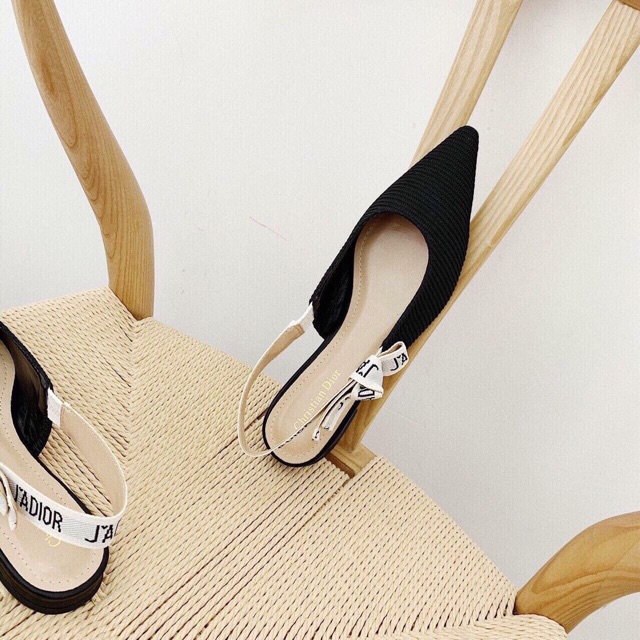 Giày búp bê mũi nhọn chất vải quai sau 1cm | BigBuy360 - bigbuy360.vn