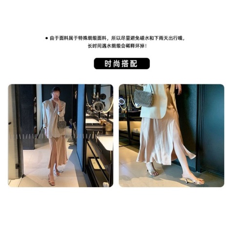 Dép Sandal Cao Gót Mũi Vuông Phong Cách Pháp Thời Trang Mùa Hè Cho Nữ