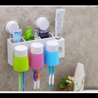 Bộ nhả kem đánh răng tự động kèm 3 cốc