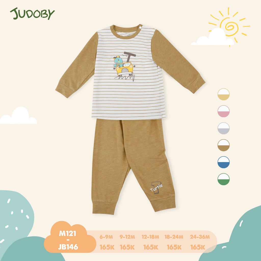 JB146 Bộ dài tay cài vai Dokma size 9-36M